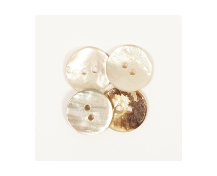521 Parelmoer rond wit 15mm